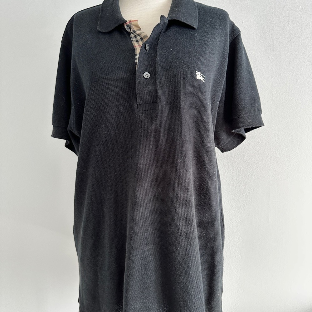 Burberry Black Polo Shirt Classic Design